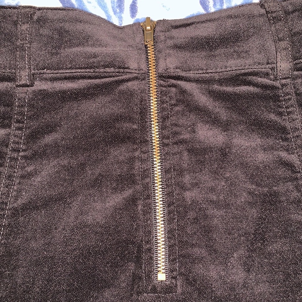 Forever 21 Velvet Faux Suede Lace-up Mini Skirt - Picture 10 of 10